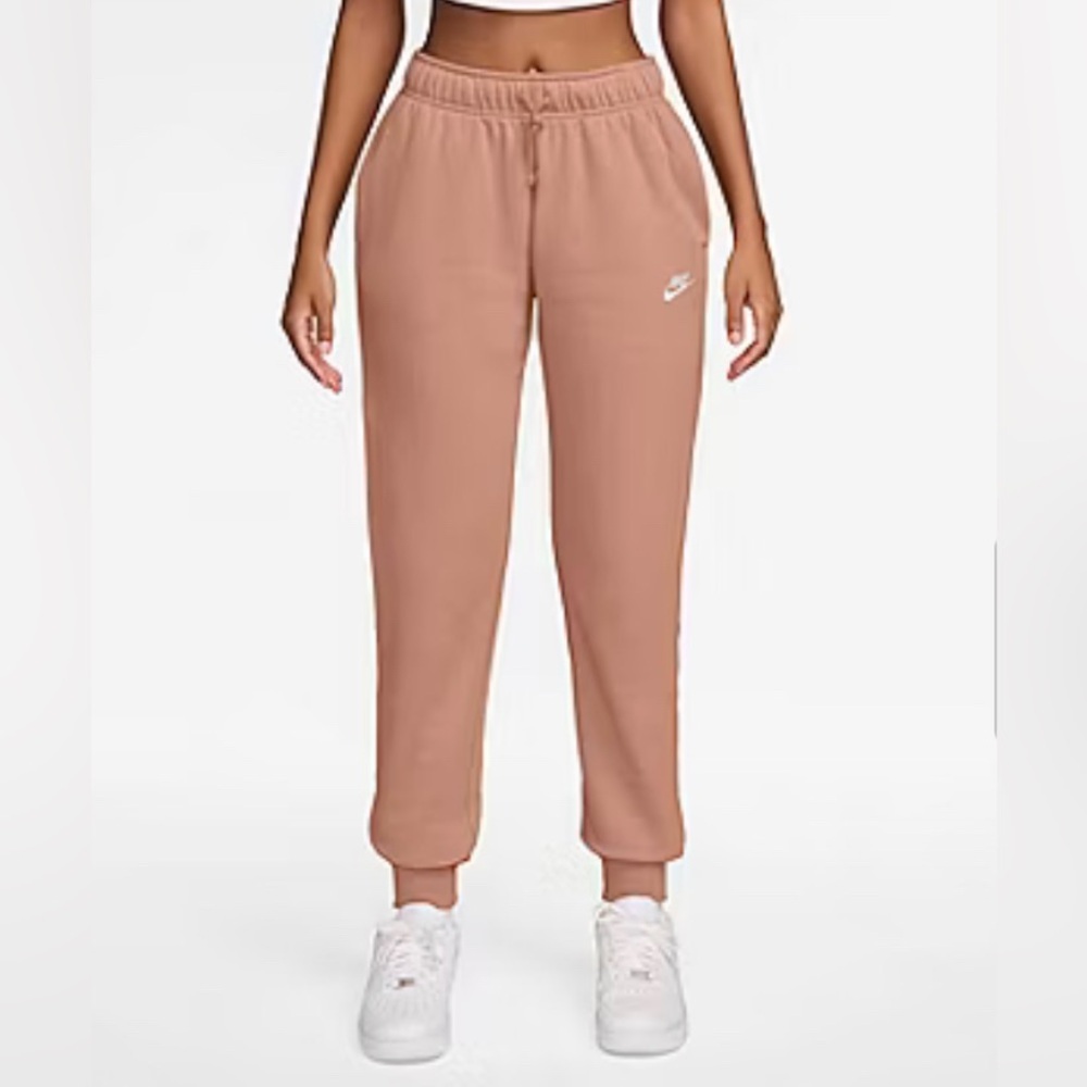 Nike Sportswear Club Fleece Pants Joggers Salmon Size Small